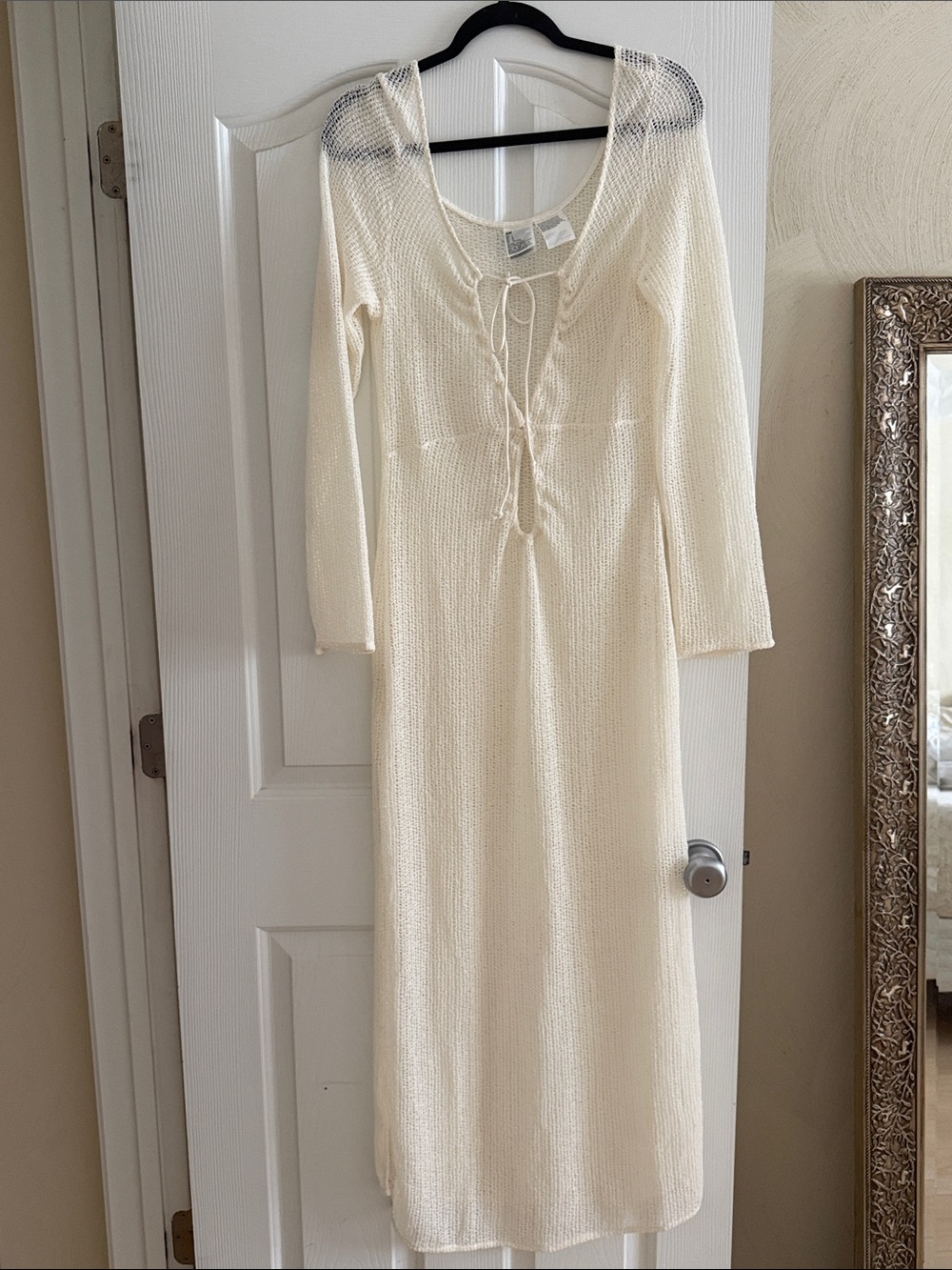 H&M Cream Knit Beach coverup